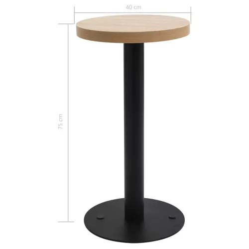 Világosbarna MDF bisztróasztal 40 cm