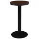 Sötétbarna MDF bisztróasztal 40 cm