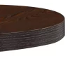 Sötétbarna MDF bisztróasztal 40 cm