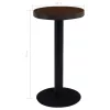 Sötétbarna MDF bisztróasztal 40 cm
