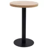 Világosbarna MDF bisztróasztal 50 cm