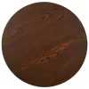 Sötétbarna MDF bisztróasztal 50 cm