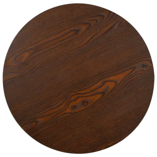 Sötétbarna MDF bisztróasztal 50 cm