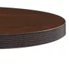 Sötétbarna MDF bisztróasztal 50 cm