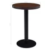 Sötétbarna MDF bisztróasztal 50 cm