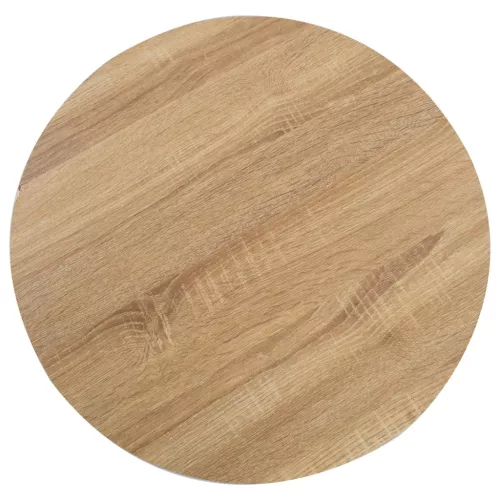 Világosbarna MDF bisztróasztal 60 cm