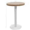 Világosbarna MDF bisztróasztal 60 cm