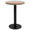 Világosbarna MDF bisztróasztal 60 cm