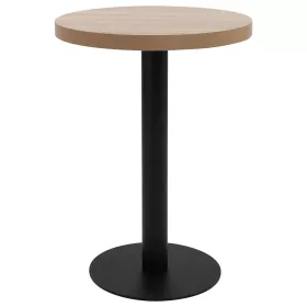 Világosbarna MDF bisztróasztal 60 cm