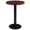Sötétbarna MDF bisztróasztal 60 cm