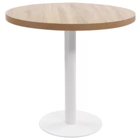 Világosbarna MDF bisztróasztal 80 cm