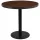 Sötétbarna MDF bisztróasztal 80 cm