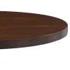 Sötétbarna MDF bisztróasztal 80 cm