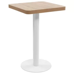 Világosbarna MDF bisztróasztal 50 x 50 cm