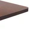Sötétbarna MDF bisztróasztal 50 x 50 cm