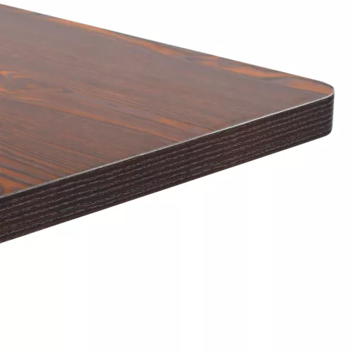 Sötétbarna MDF bisztróasztal 50 x 50 cm