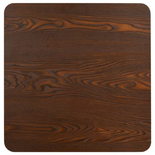Sötétbarna MDF bisztróasztal 50 x 50 cm