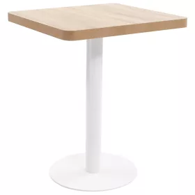 Világosbarna MDF bisztróasztal 60 x 60 cm