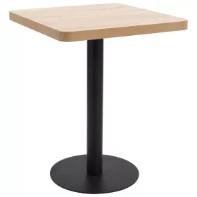 Világosbarna MDF bisztróasztal 60 x 60 cm