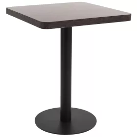 Sötétbarna MDF bisztróasztal 60 x 60 cm