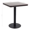 Sötétbarna MDF bisztróasztal 60 x 60 cm