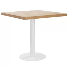 Világosbarna MDF bisztróasztal 80 x 80 cm