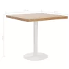 Világosbarna MDF bisztróasztal 80 x 80 cm