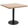 Világosbarna MDF bisztróasztal 80 x 80 cm
