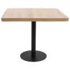 Világosbarna MDF bisztróasztal 80 x 80 cm