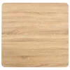 Világosbarna MDF bisztróasztal 80 x 80 cm