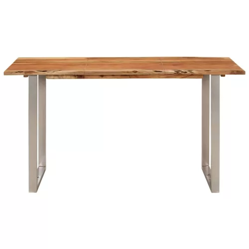 Tömör akácfa étkezőasztal 140 x 70 x 76 cm