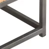 Tömör újrahasznosított fa dohányzóasztal 90 x 50 x 35 cm