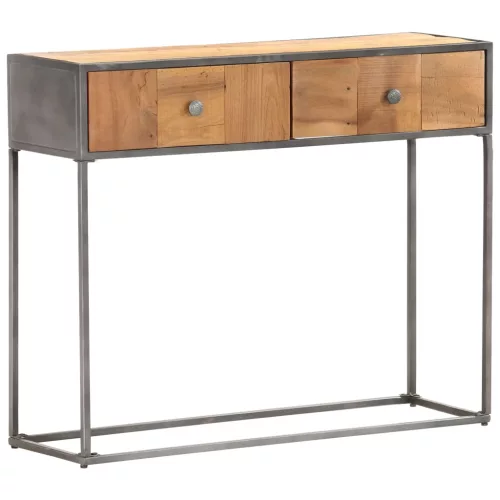 Tömör újrahasznosított fa tálalóasztal 90 x 30 x 75 cm