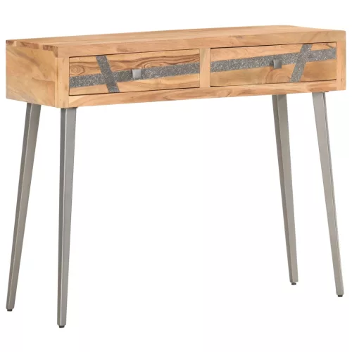 Tömör akácfa tálalóasztal 90 x 30 x 75 cm