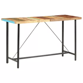 Tömör újrahasznosított fa bárasztal 180 x 70 x 107 cm