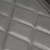 Szürke valódi kecskebőr kagylófotel