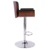 Fekete műbőr bárszék