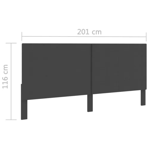 Sötétszürke szövet fejvég 200 x 200 cm