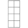 Fekete alumínium és ESG üveg tolóajtó 90 x 205 cm