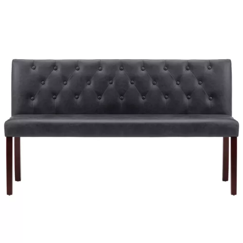Szürke művelúr pad 148,5 cm