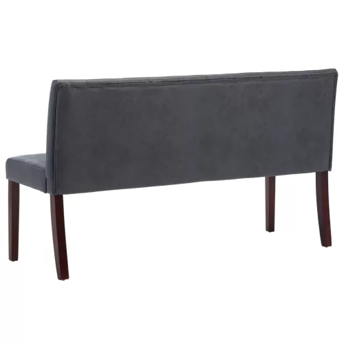 Szürke művelúr pad 148,5 cm