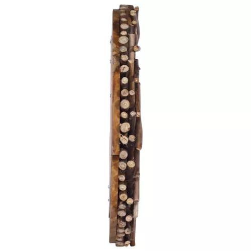 Kör alakú tíkfa falitükör 60 cm