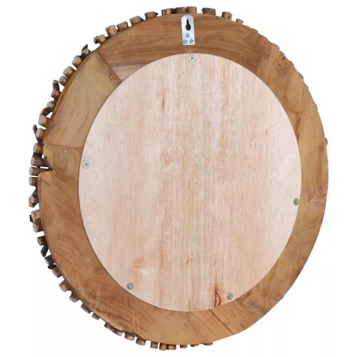 Kör alakú tíkfa falitükör 60 cm