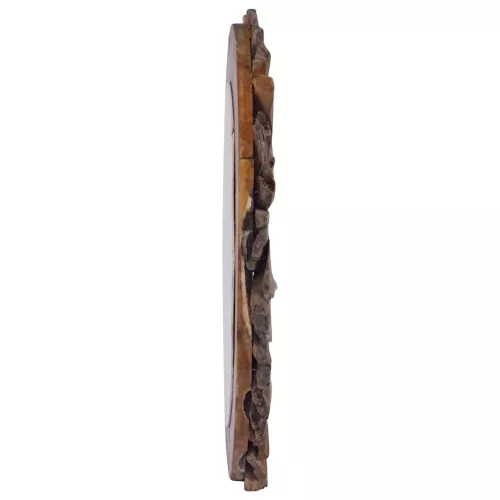 Kör alakú tíkfa falitükör 60 cm