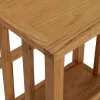 Tömör tölgyfa magazinasztal 45 x 35 x 55 cm