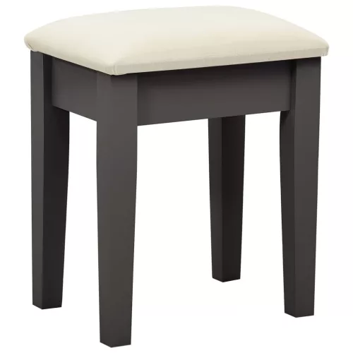 Szürke császárfa MDF fésülködőasztal ülőkével 65x36x128 cm