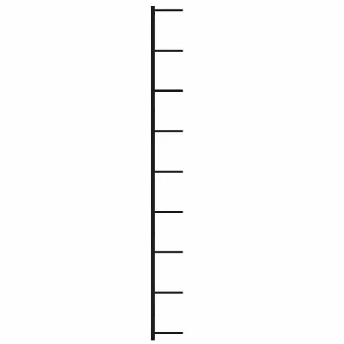 2 db fekete vas falra szerelhető bortartó állvány 18 palacknak