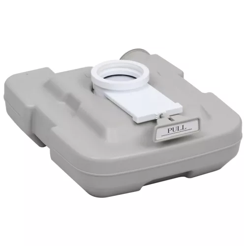 Szürke hordozható kemping WC 10+10 L