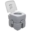 Szürke hordozható kemping WC 20+10 L