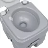 Szürke hordozható kemping WC 20+10 L